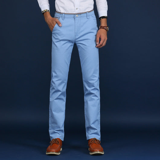 Pantalones de Negocios Slim Elásticos para Hombre