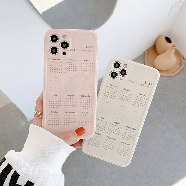 Funda para iPhone XR con Calendario 12 Meses - Diseño Femenino