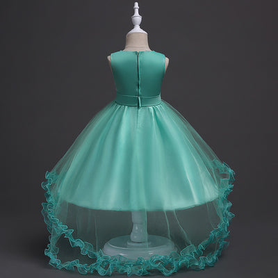 Vestido de Princesa Floral para Niña con Lentejuelas y Bordados - Image 8