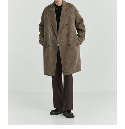Abrigo de Lana Reversible para Hombre Largo - Image 23