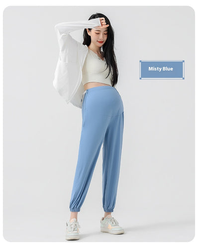 Pantalones Deportivos de Maternidad Talla Grande con Protección Solar Ice Silk - Image 23