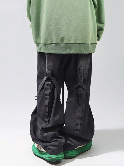 Pantalón Recto de Pierna Ancha con Corte Holgado - Image 12