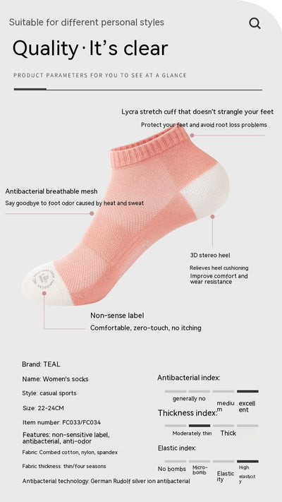 Medias Antibacterianas Control de Olor para Mujer - Caña Media y Baja - Image 12