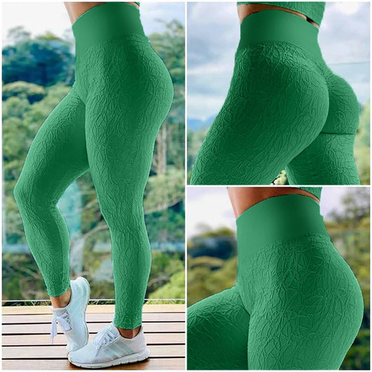 Pantalones Yoga Cintura Alta sin Costuras con Levantador de Glúteos - Image 13