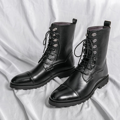 Botines Denim Locomotora con Cordones Otoño Invierno Negro - Image 6