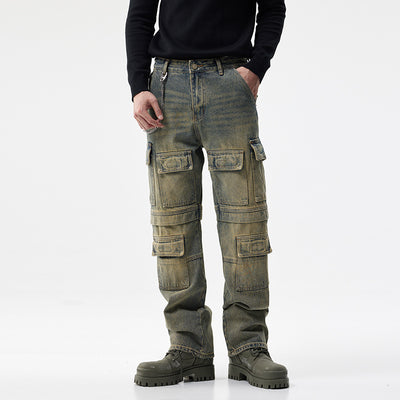 Pantalones Cargo Denim para Hombre - Diseño Moderno y Versátil