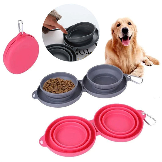 Comedero Doble Plegable de Goma para Mascotas - Perros y Gatos - Image 14