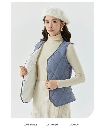 Chaleco Corto de Terciopelo para Otoño e Invierno Mujer - Image 17