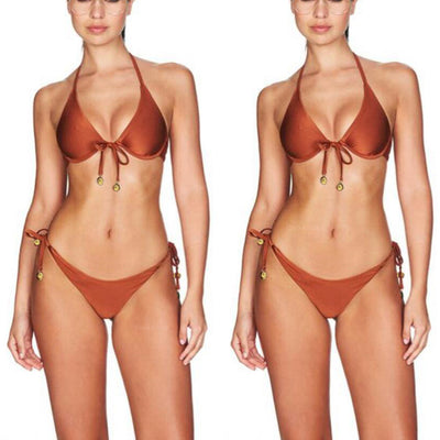 Bikini Enterizo con Moneda Dorada y Soporte Underwire - Image 14