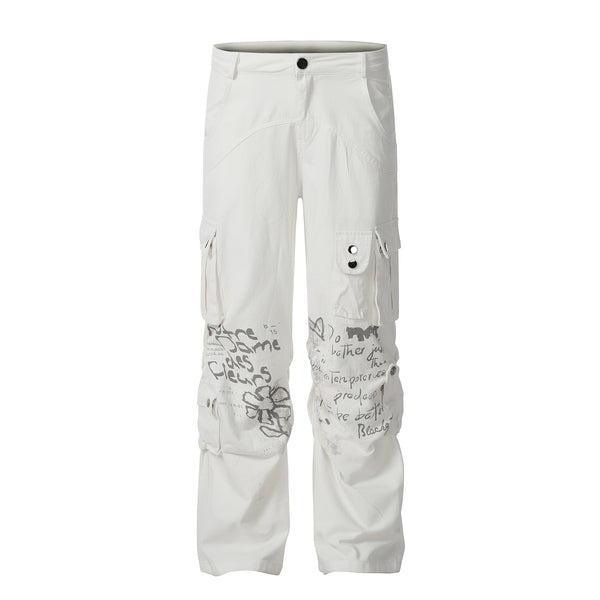 Overol Recto Blanco para Hombre - Diseño Minimalista Moda Americana - Image 5