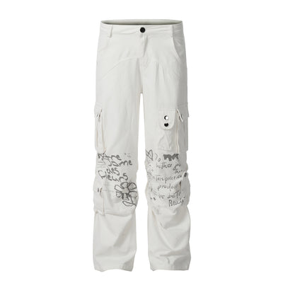 Overol Recto Blanco para Hombre - Diseño Minimalista Moda Americana - Image 5