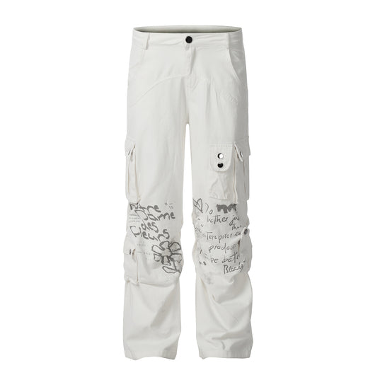 Overol Recto Blanco para Hombre - Diseño Minimalista Moda Americana - Image 5
