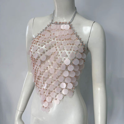 Top Brillante de Malla con Strass y Lentejuelas - Image 12