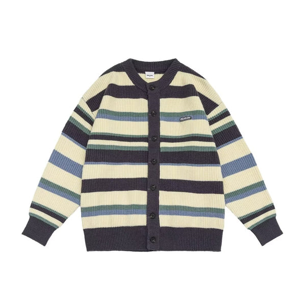 Chaqueta Deportiva Hombre con Bloques de Color a Rayas