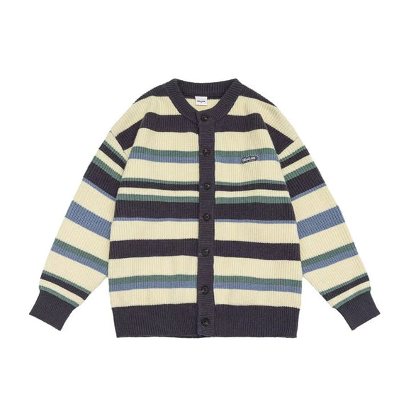 Chaqueta Deportiva Hombre con Bloques de Color a Rayas