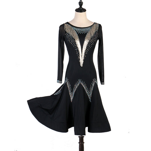 Vestidos de Danza Latina con Tubo - Trajes de Competencia y Faldas de Baile - Image 8