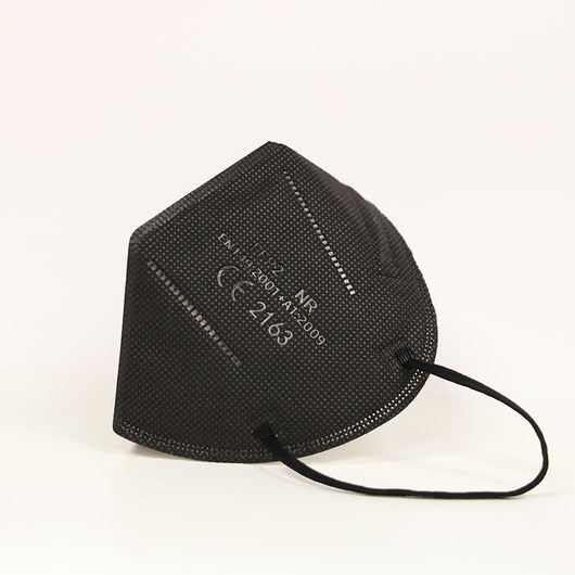 White FFP2 NR KN95 dust-proof face mask with ear loops, indicating a quantity of 200 pieces. - Image 21