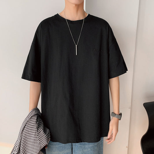 Camiseta Holgada Estilo Hong Kong para Parejas - Manga Corta Unisex