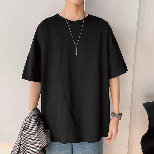 Camiseta Holgada Estilo Hong Kong para Parejas - Manga Corta Unisex