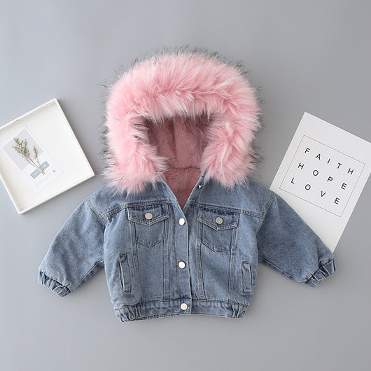Chaqueta Denim con Forro de Cashmere para Niños - Image 14