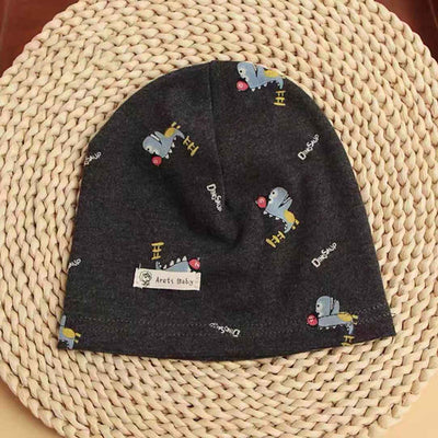 Gorro de Protección Térmica de Algodón Estampado para Bebé - Image 3