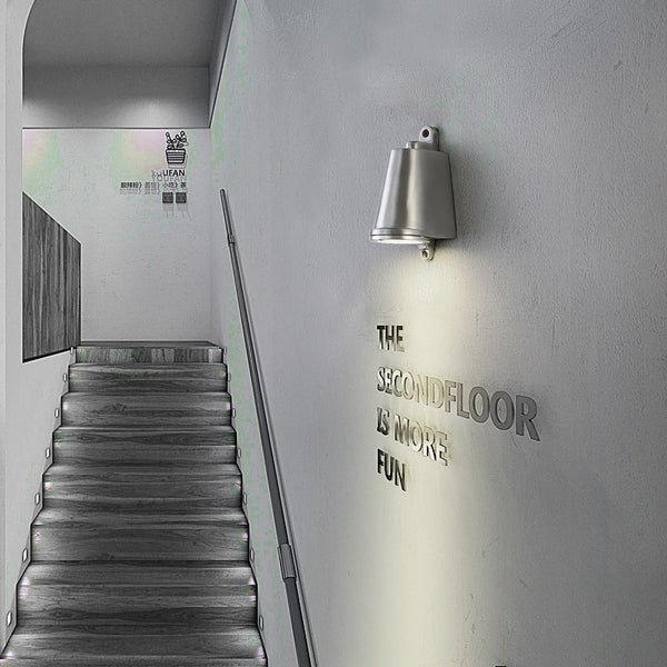 Lámpara de Pared Estilo Industrial Loft Aluminio Fundido Herradura para Exterior