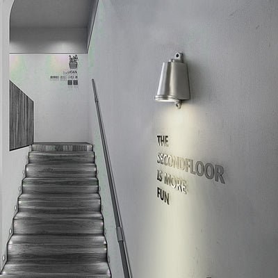 Lámpara de Pared Estilo Industrial Loft Aluminio Fundido Herradura para Exterior