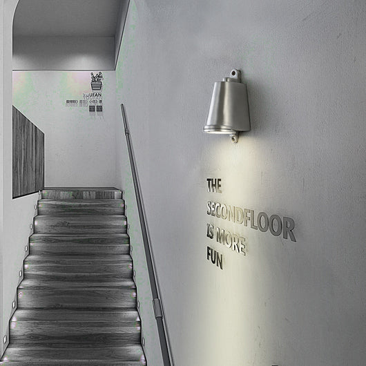 Lámpara de Pared Estilo Industrial Loft Aluminio Fundido Herradura para Exterior