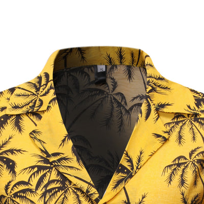 Camisa Suelta con Solapa Estampada para Hombre - Image 14
