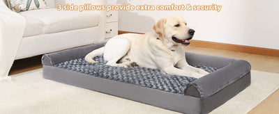 Sofá Cama Desmontable para Mascotas con Terciopelo Embossed y Espuma - Image 8