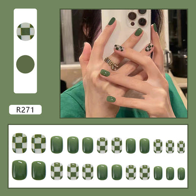 Uñas Postizas Decoradas Adhesivas - Diseño Profesional Listo para Usar - Image 42