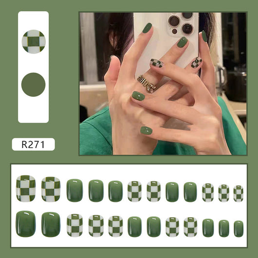 Uñas Postizas Decoradas Adhesivas - Diseño Profesional Listo para Usar - Image 42