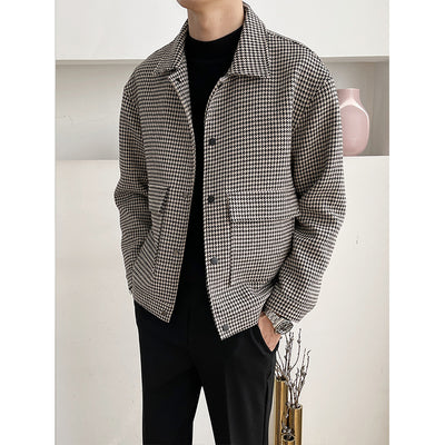 Chaqueta de Lana Suelta con Solapa Elegante para Hombre - Image 7