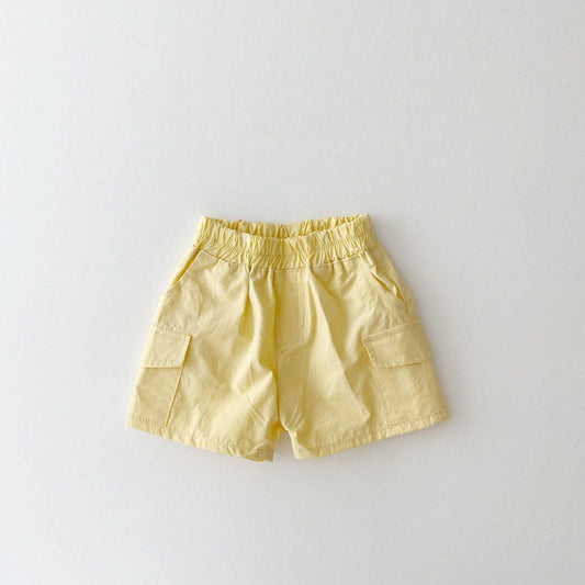 Shorts de Algodón Puro para Niños - Colores Lisos - Image 2