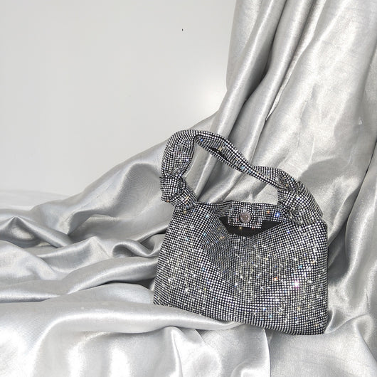 Bolso Bucket de Cristales Brillantes - Estilo Celebridad - Image 4