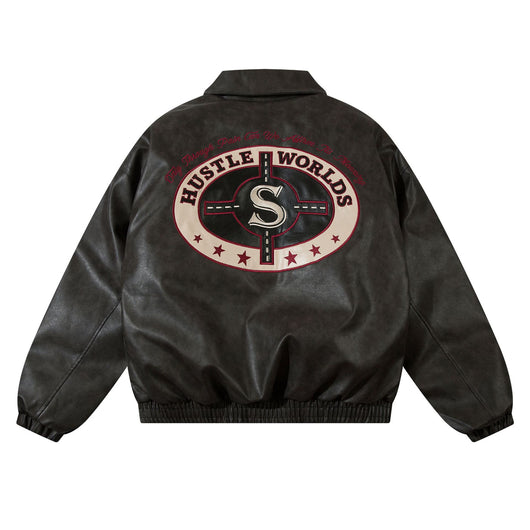 Abrigo Térmico Acolchado con Cuello Alto y Bordado de Letras para Hombre - Image 11