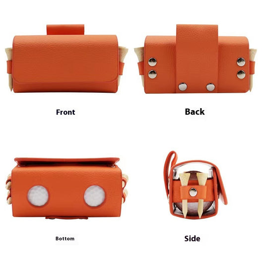 Bolsa de Accesorios Golf Cuero Diseño Japonés y Coreano - Image 2