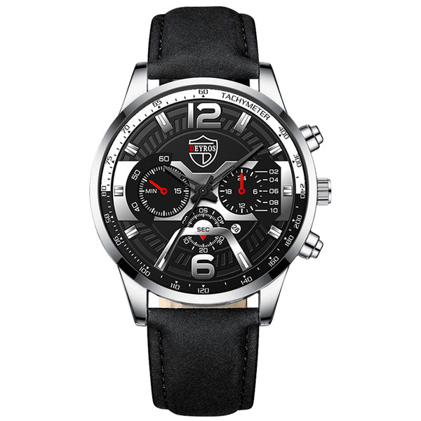 Reloj de Negocios DEYROS para Hombre con Calendario y Movimiento de Cuarzo - Image 4