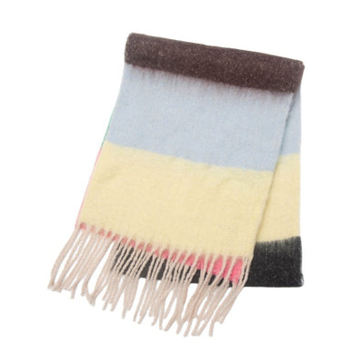 Bufanda Gruesa de Rayas con Flecos para Hombre y Mujer - Image 24