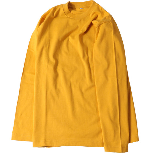 Camiseta Manga Larga de Algodón Puro Cuello Redondo Color Liso
