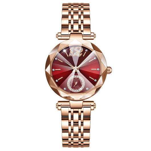 Reloj de Mujer con Esfera de Diamante y Degradado de Cristal - Image 5