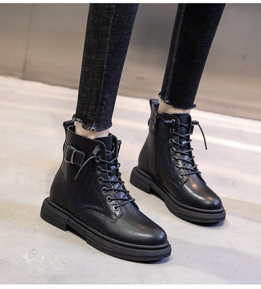 Botas Casuales Forradas en Fleece para Mujer - Botines Cálidos Tipo Tubo - Image 7