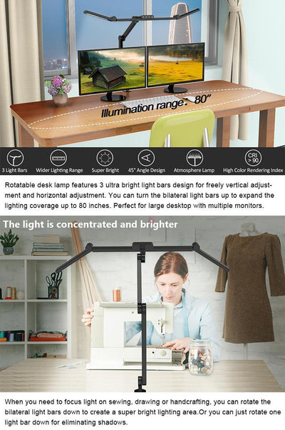 Lámpara LED de Brazo Extensible para Estudio y Lectura - Image 11