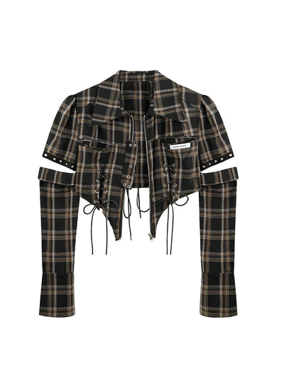 Camisa Cuadriculada Retro French Chic - Diseño Sofisticado para Otoño - Image 13