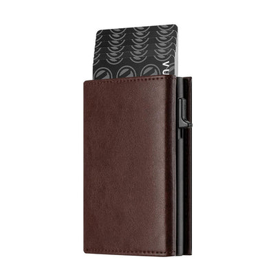 Billetera Metálica Automática de Cuero y Aluminio con Capacidad Ampliada - Image 10