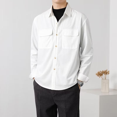 Camisa de Trabajo Vintage en Pana para Hombre - Image 13