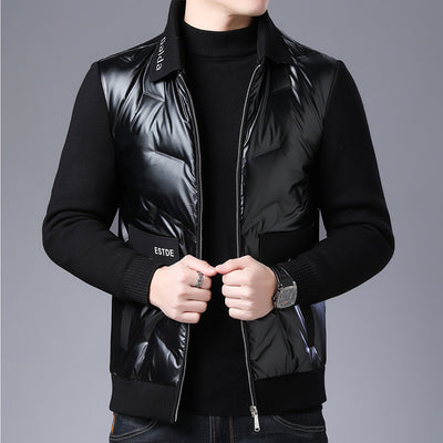 Chaqueta de Plumón Invernal para Hombre de Mediana Edad - Image 8