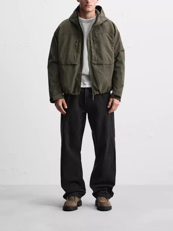 Chaqueta Polar de Forro Térmico con Detalles de Bolsillo Tecnológico