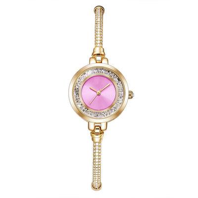 Reloj Pulsera Mujer Correa Delgada Rhinestone Efecto Arena Movible Ajustable - Image 7