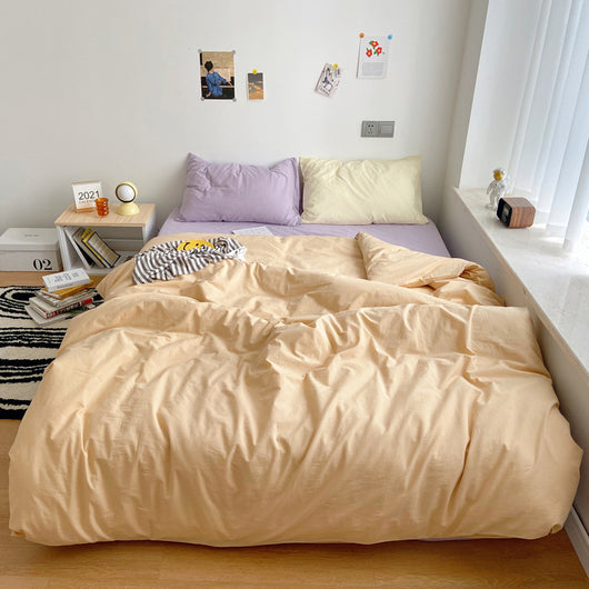 Juego de Cama 4 Piezas Algodón 100% Puro Diseño Minimalista Japonés - Image 14